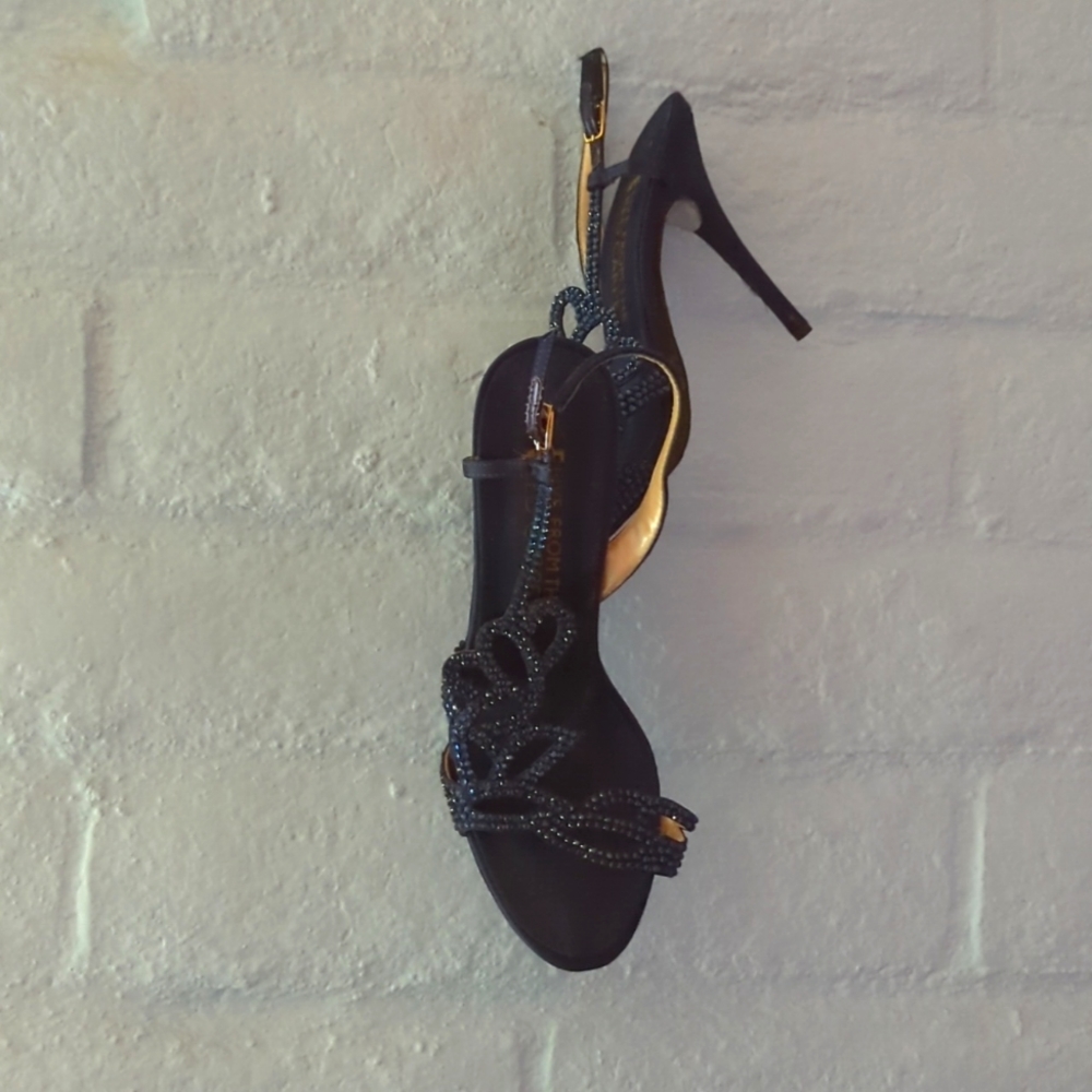 E! Live From the Red Carpet Blue Rhinestone Heels